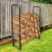 Pure Garden 50-124 Firewood Log Rack  4' - B01FHS37Y0